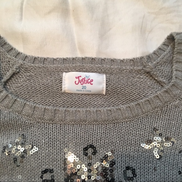 💜Girl’s Justice Sparkly Snowflake Sweater💜 - Picture 2 of 4